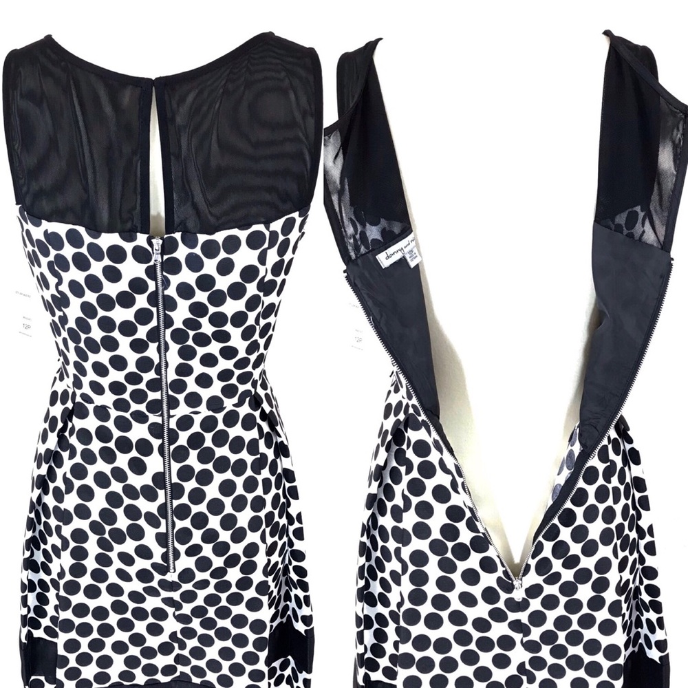 Danny & Nicola Polka Dot Fit & Flare Dress Sz 12P - Picture 6 of 8